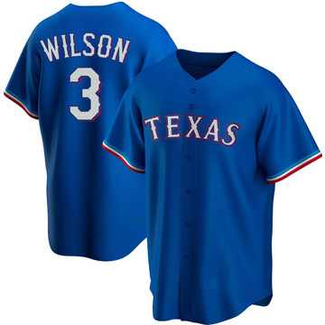 Men's Texas Rangers Russell Wilson Royal Alternate Jersey - Replica