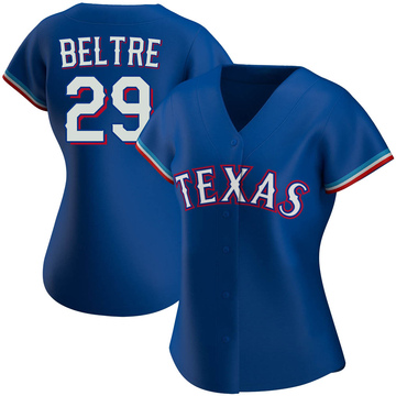 Texas Rangers Adrian Beltre Official Light Blue Replica Women's Majestic  EL KOJA /Red 2018 Players' Weekend Cool Base Player MLB Jersey  S,M,L,XL,XXL,XXXL,XXXXL