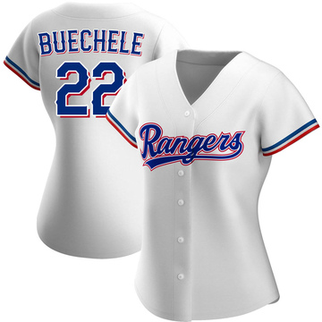 Texas Rangers Steve Buechele Red Authentic Men's Majestic Flex