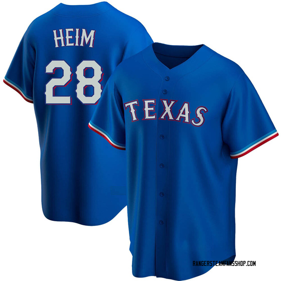 Texas Rangers Jonah Heim White Replica Men's Home Cooperstown Collection  Player Jersey S,M,L,XL,XXL,XXXL,XXXXL